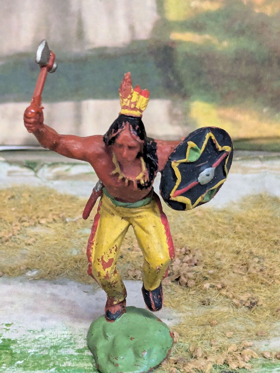 Thumbnail: Herald H23 Native American Brave with Tomahawk and Shield 
