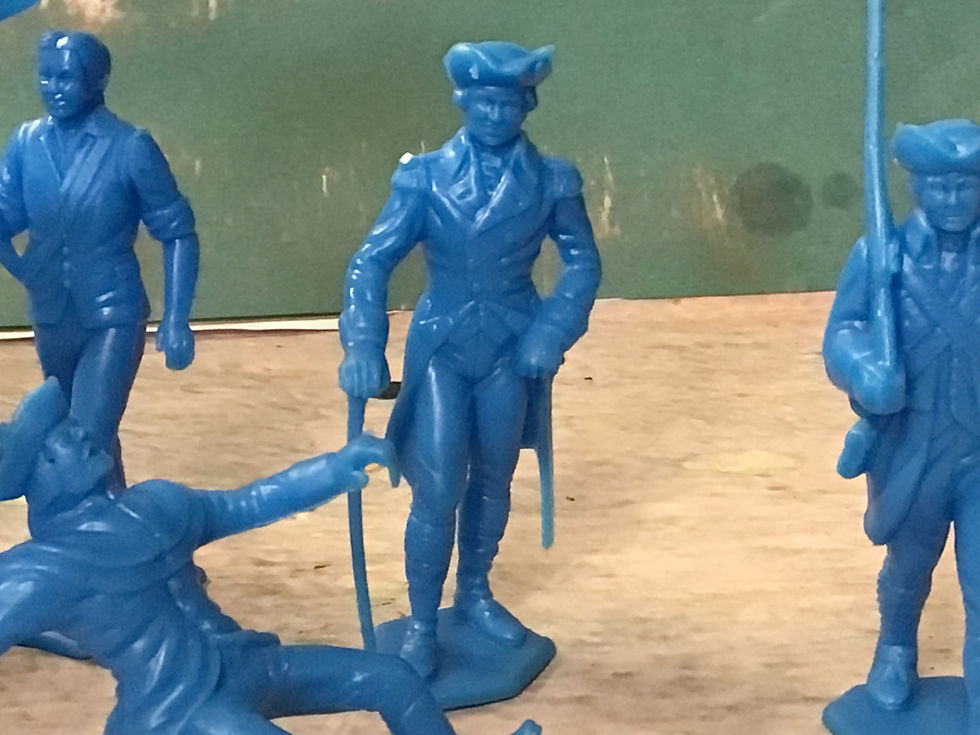 Thumbnail: Marx 60mm Plastic Figures Revolutionary Wars American Figures Excellent Full Set