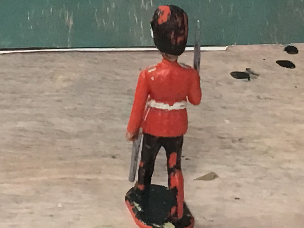 Thumbnail: Vintage Charben's Plastic Standing Grenadier Guards Officer