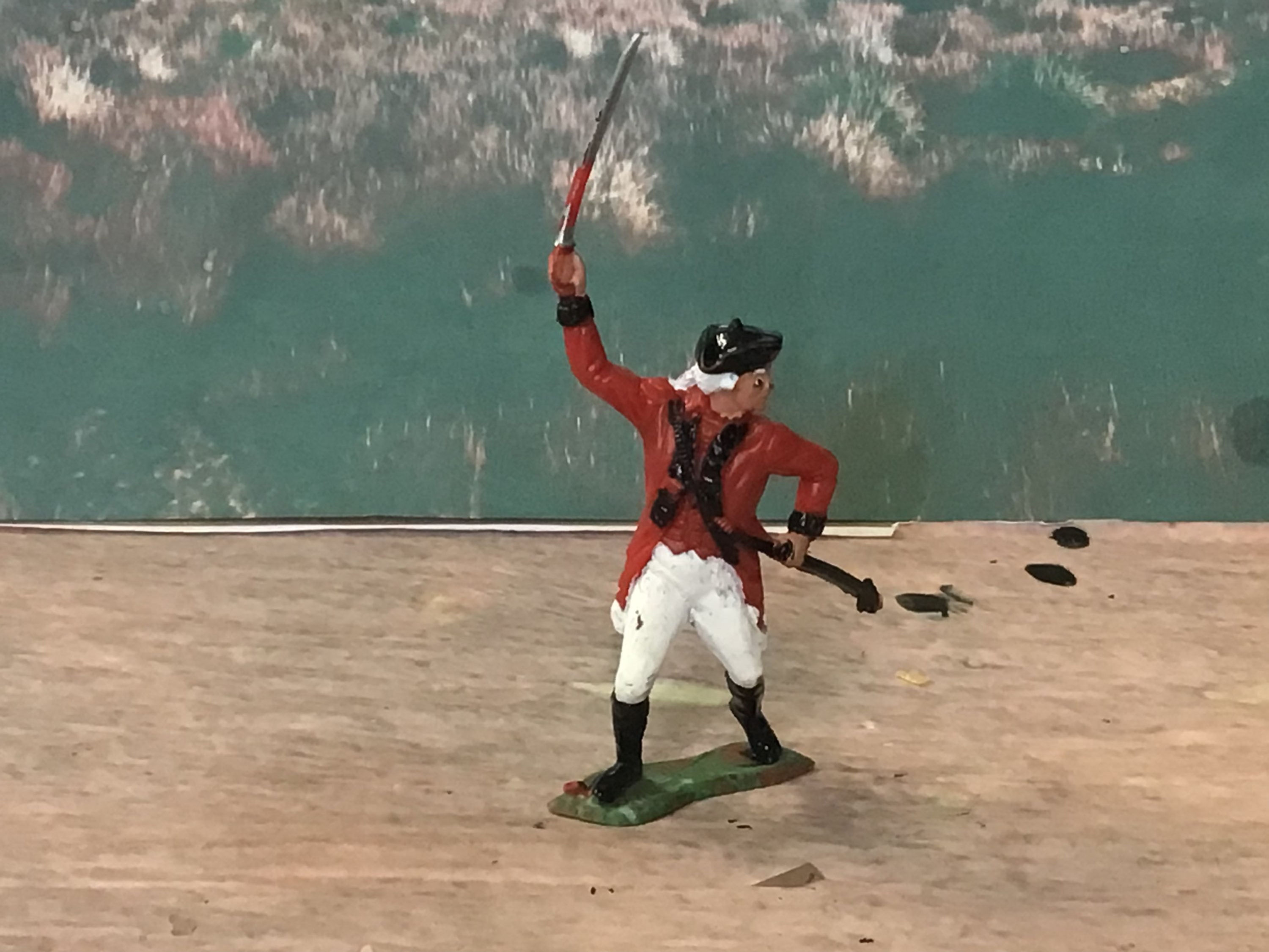 Marx 60mm Plastic Figures Revolutionary Wars British Joseph Shipman