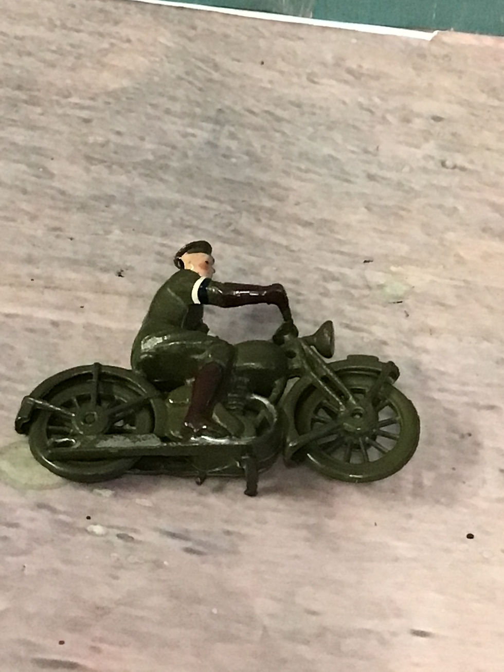 Thumbnail: Morestone Despatch Rider Motorcycle Metal Figure and Motorcycle 1958-1959