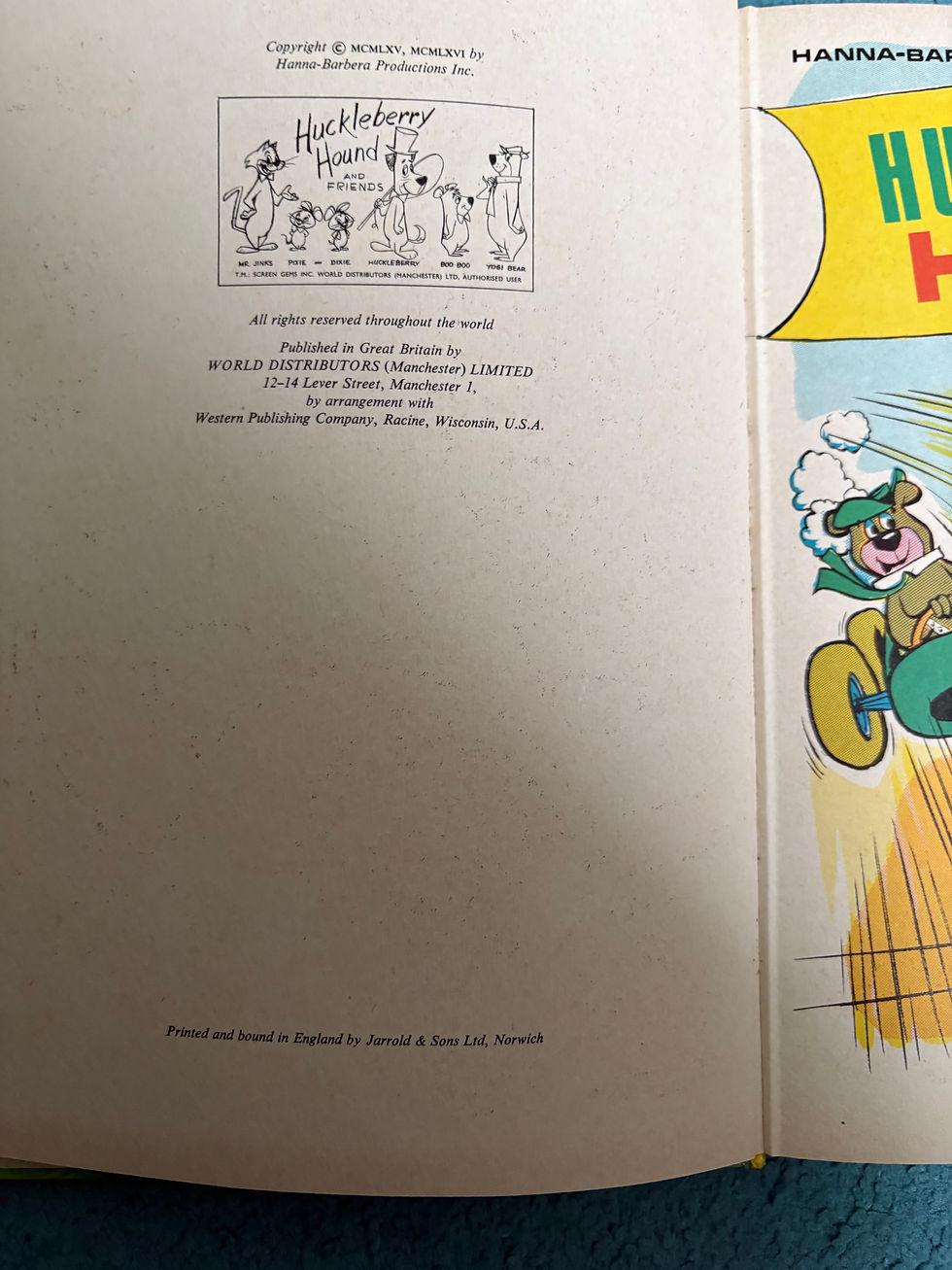 Thumbnail: Hanna Barbara Huckleberry Hound Annual 1967
