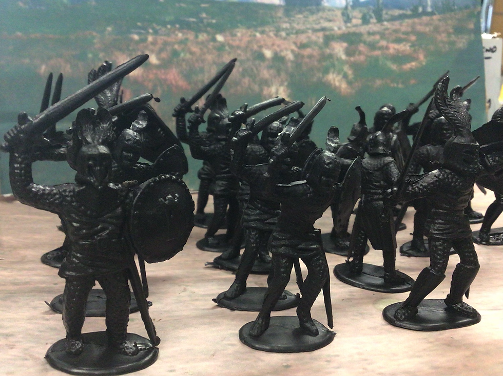 Thumbnail: Timpo Action Pack Type Knights Black Copies? x20