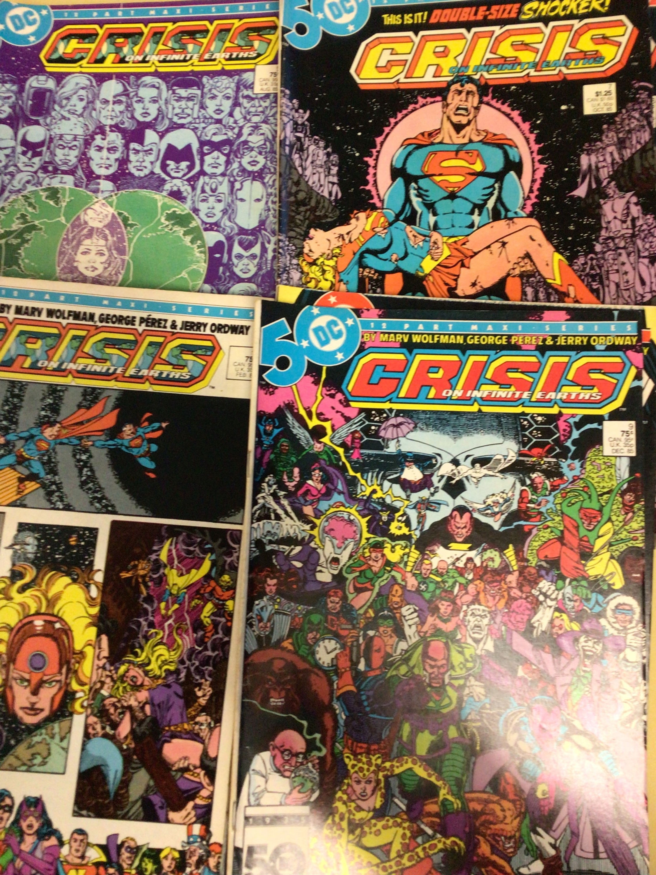 DC Comics Mini Series Crisis On Infinite Earths 1985