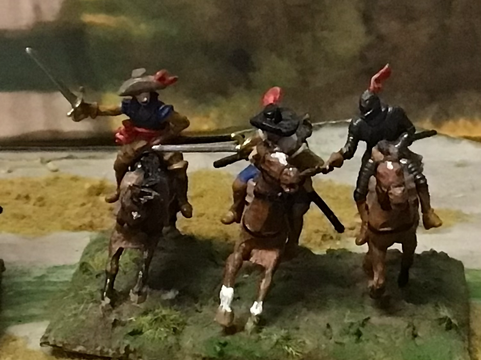 Thumbnail: Esci/Airfix 1/72 6x ECW Mounted Royalist Cavalry painted