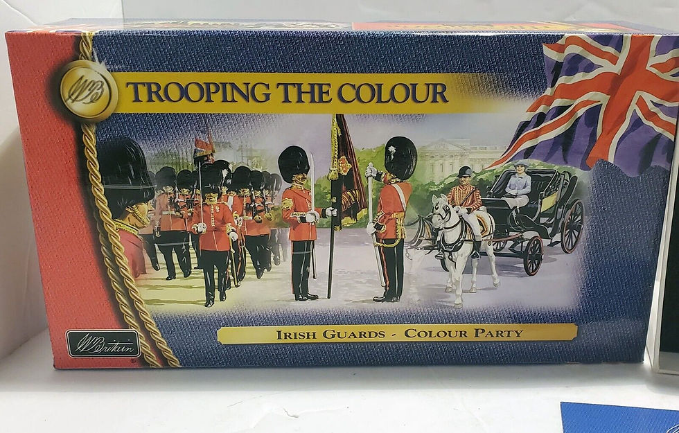 Thumbnail: William Britains 40393  54mm Trooping the Colours Irish Guards Colour Party