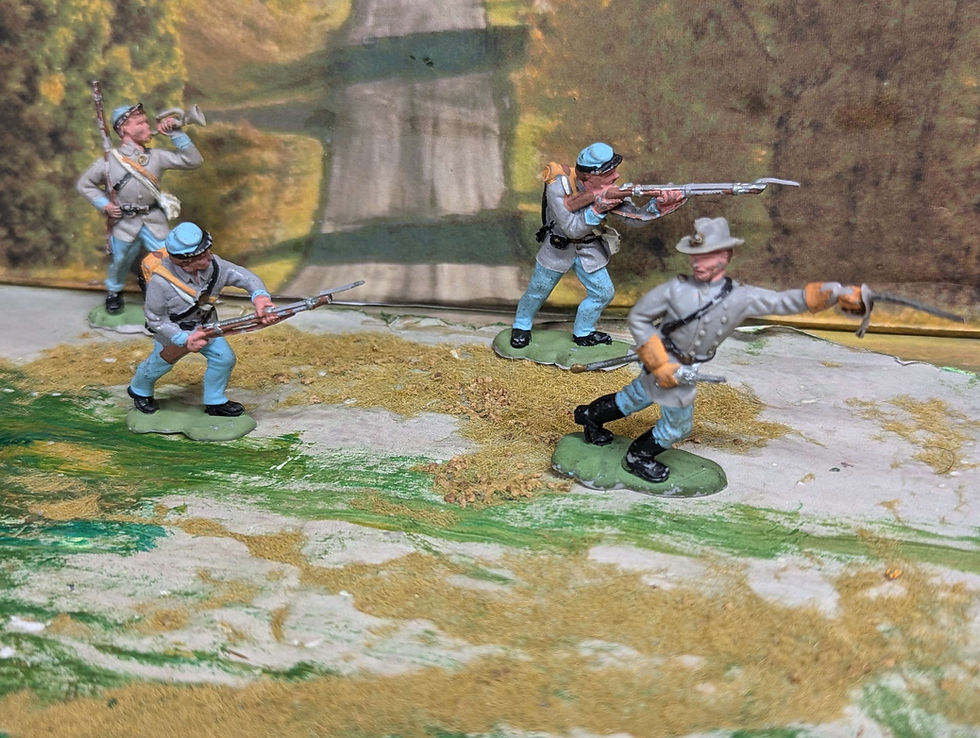 Thumbnail: Herald Figures 54mm Plastic Confederate States Army x4 Set