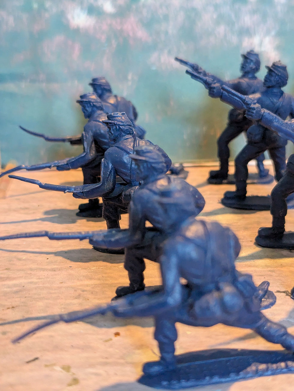 Thumbnail: Timpo/Toyways ACW Union Plastic Figures x20 Pieces