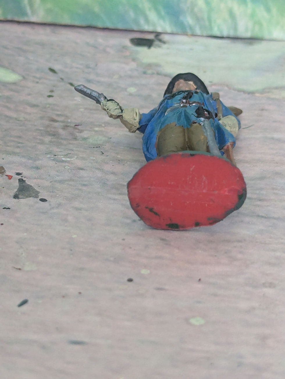 Thumbnail: Charben 54mm Painted Pirate With One Leg 1970's