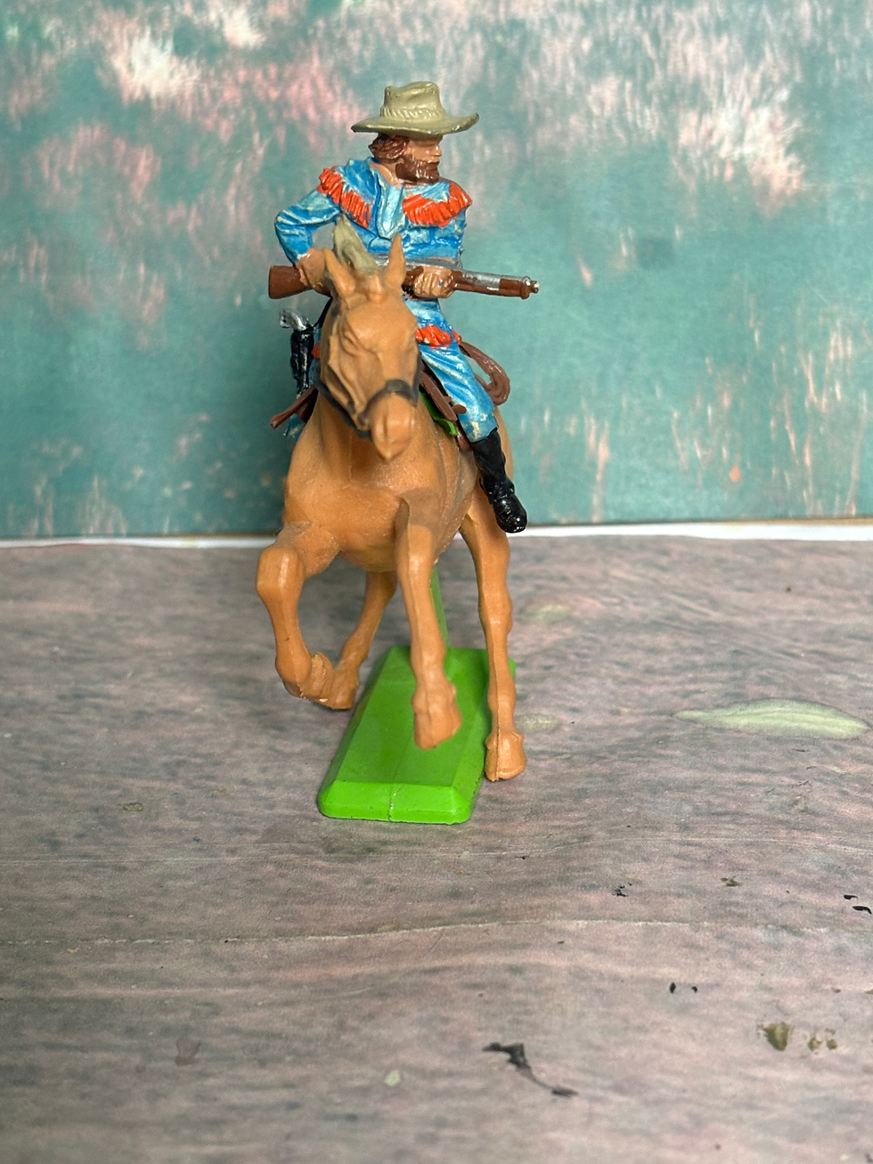 Thumbnail: Britain's Ltd Deetail Wild West Figures Ind. Mounted Cowboy's