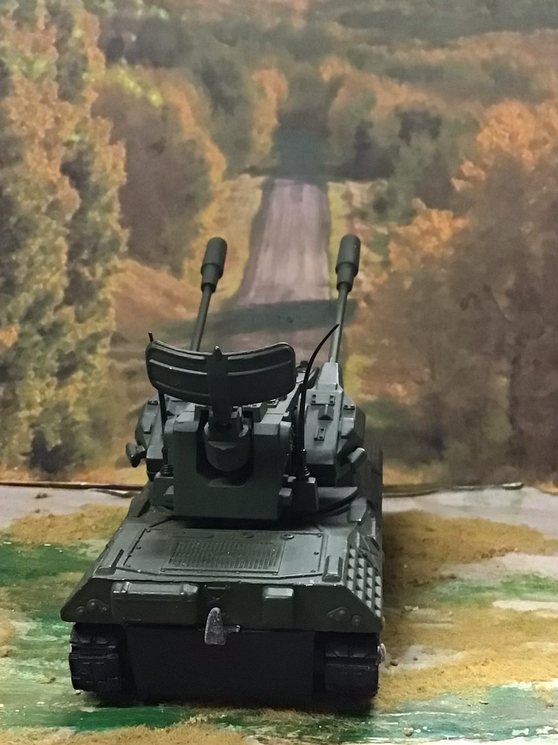 VINTAGE DINKY TOYS MODEL No 696 LEOPARD ANTI AIRCRAFT TANK