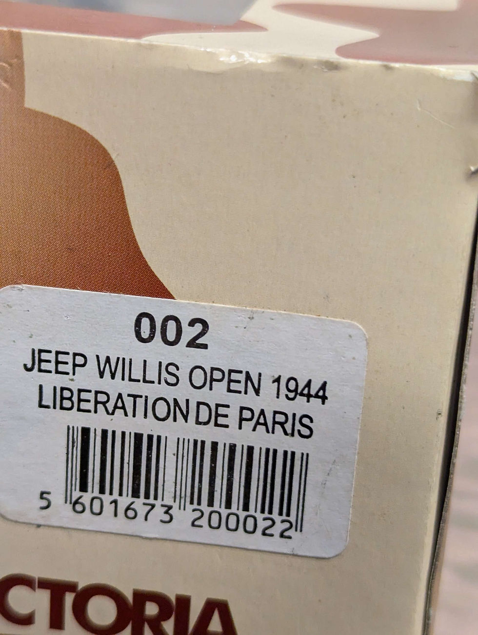 Thumbnail: Victoria 002 Willis Jeep Open 1944 Liberation of Paris