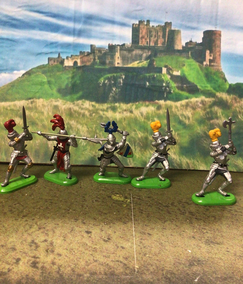 Thumbnail: 9 Britains Deetail Knights of the Sword Knights+ Saracens