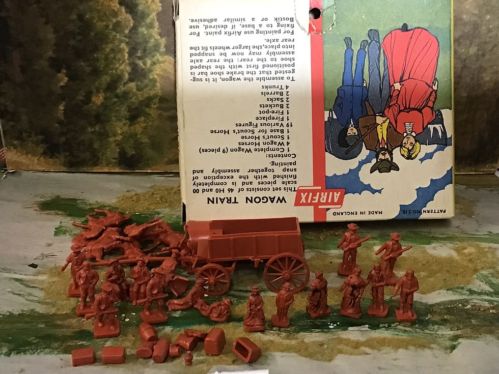 Thumbnail: Airfix 1:72 Wagon Train C15-50 Type 1 Box complete set loose in box.