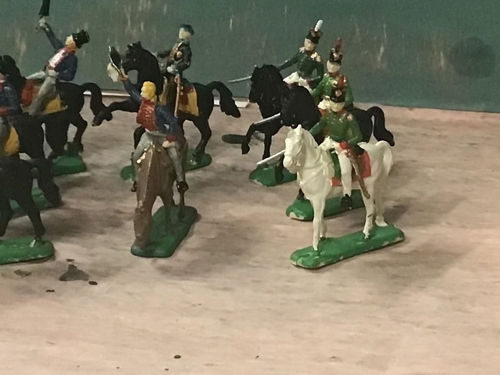 Thumbnail: Waterloo 1815  Painted Set 028  Napoleonic Mounted Line Officers