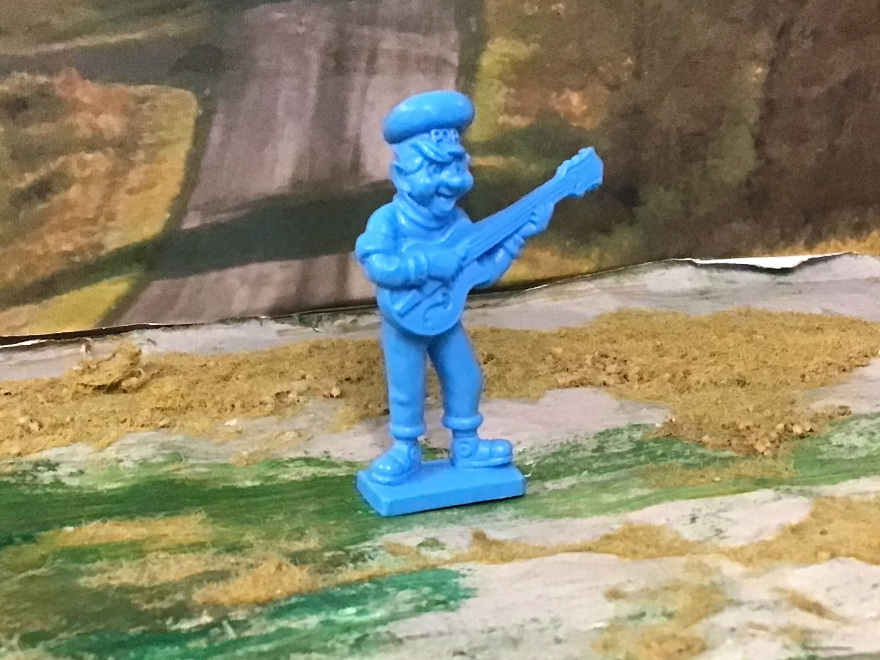 Vintage Kellogg's Rice Krispies Pop Guitar Figures Musical