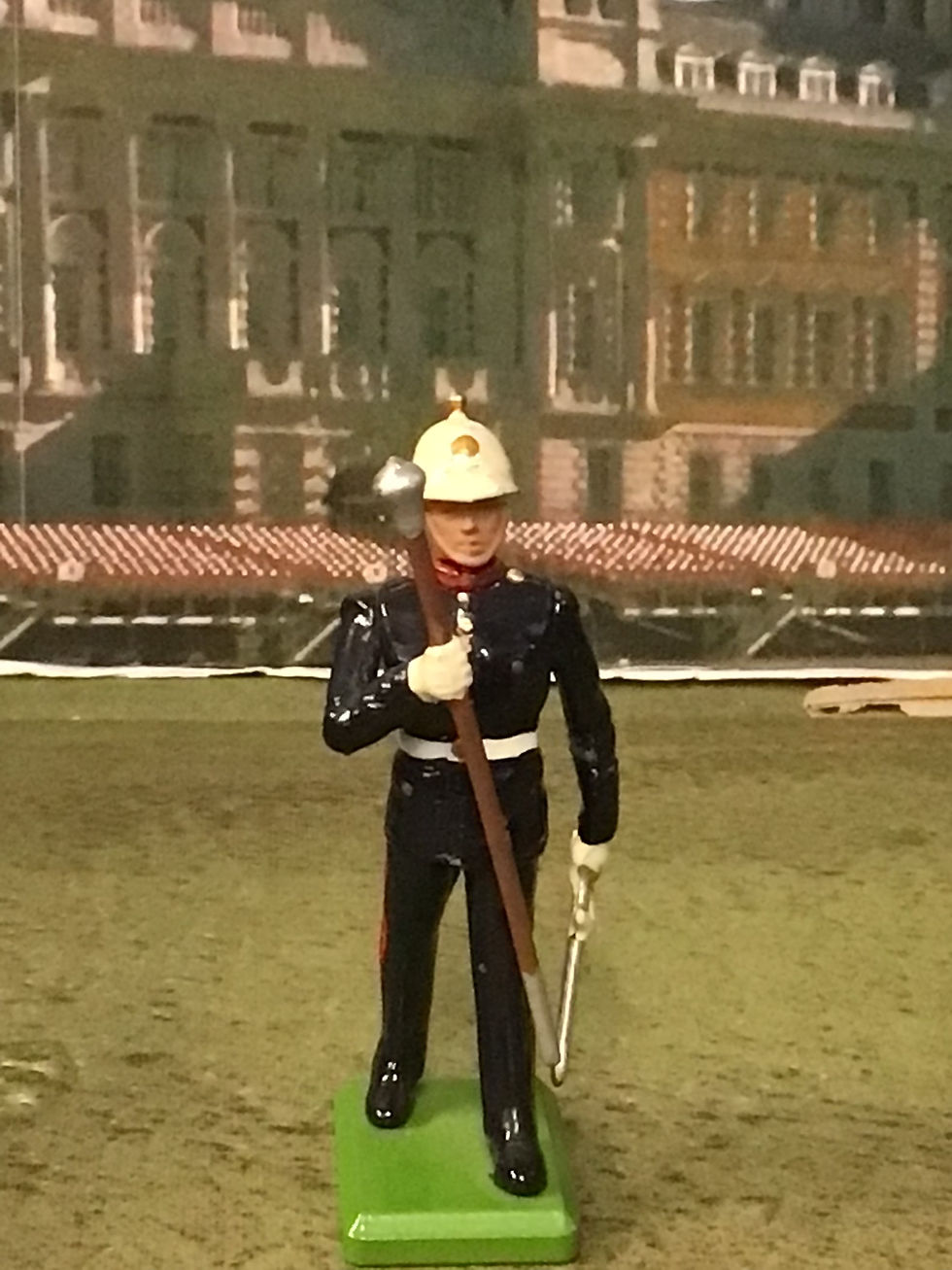 Thumbnail: William Britain Royal Marine Band Master Marching 54mm Metal Figure