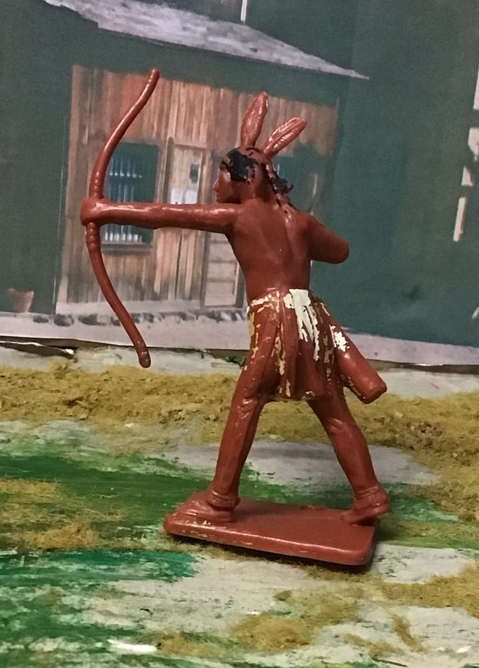 Thumbnail: Vintage Cherilea Native American Brave Figures 60 mm