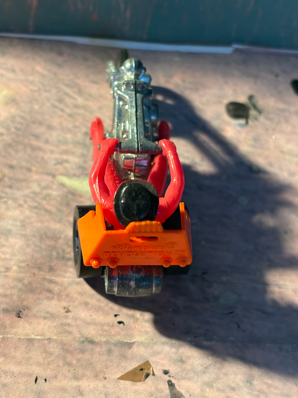 Thumbnail: 1970s Hot Wheels Mattel 6049 Rrrumblers Red Torque Chopper W/ Rider Diecast