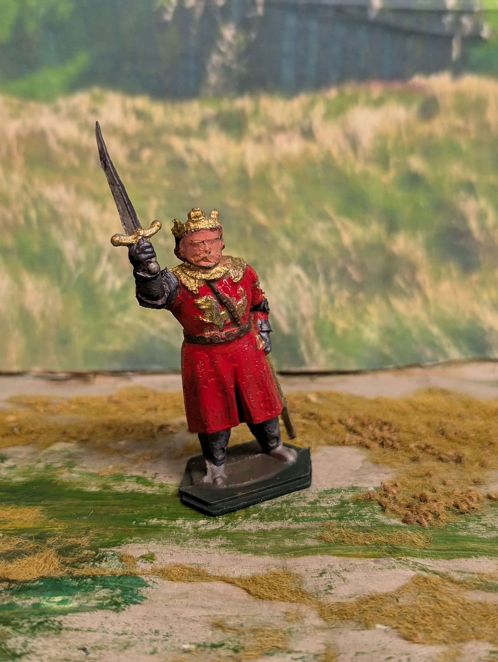 Thumbnail: Lone Star Plastic Knight King with Sword 54mm