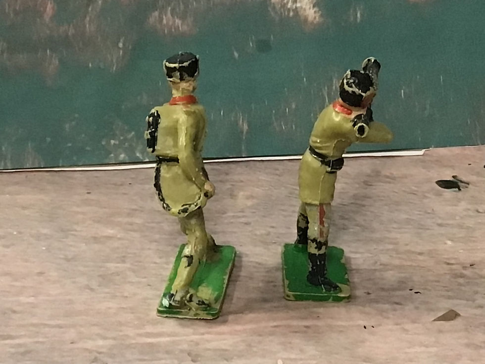 Thumbnail: Vintage Cherilea Russian Infantry x2  60 mm Plastic Figures