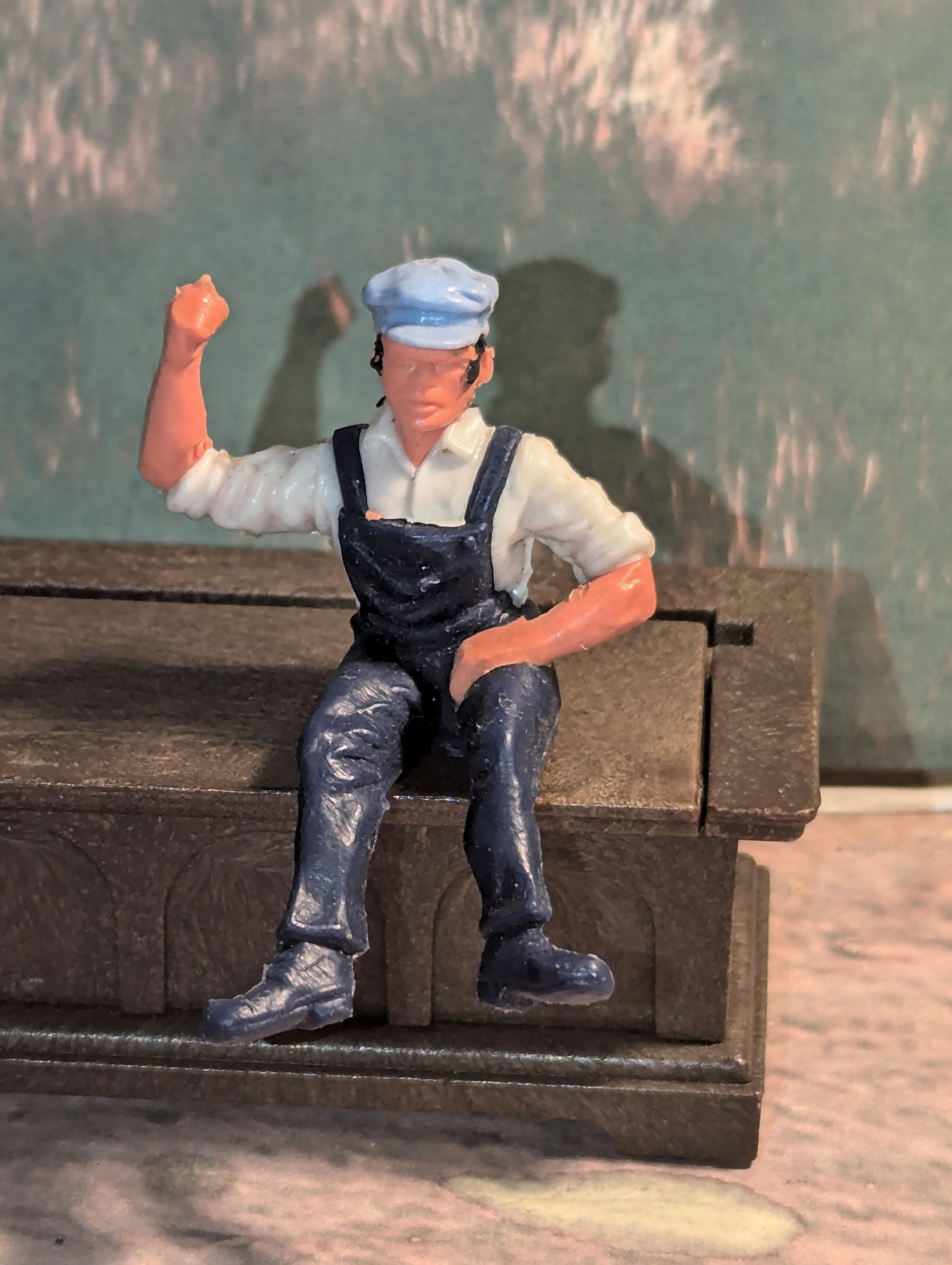 Vintage Timpo American Wild West Prairie Rocket Locomotive Driver