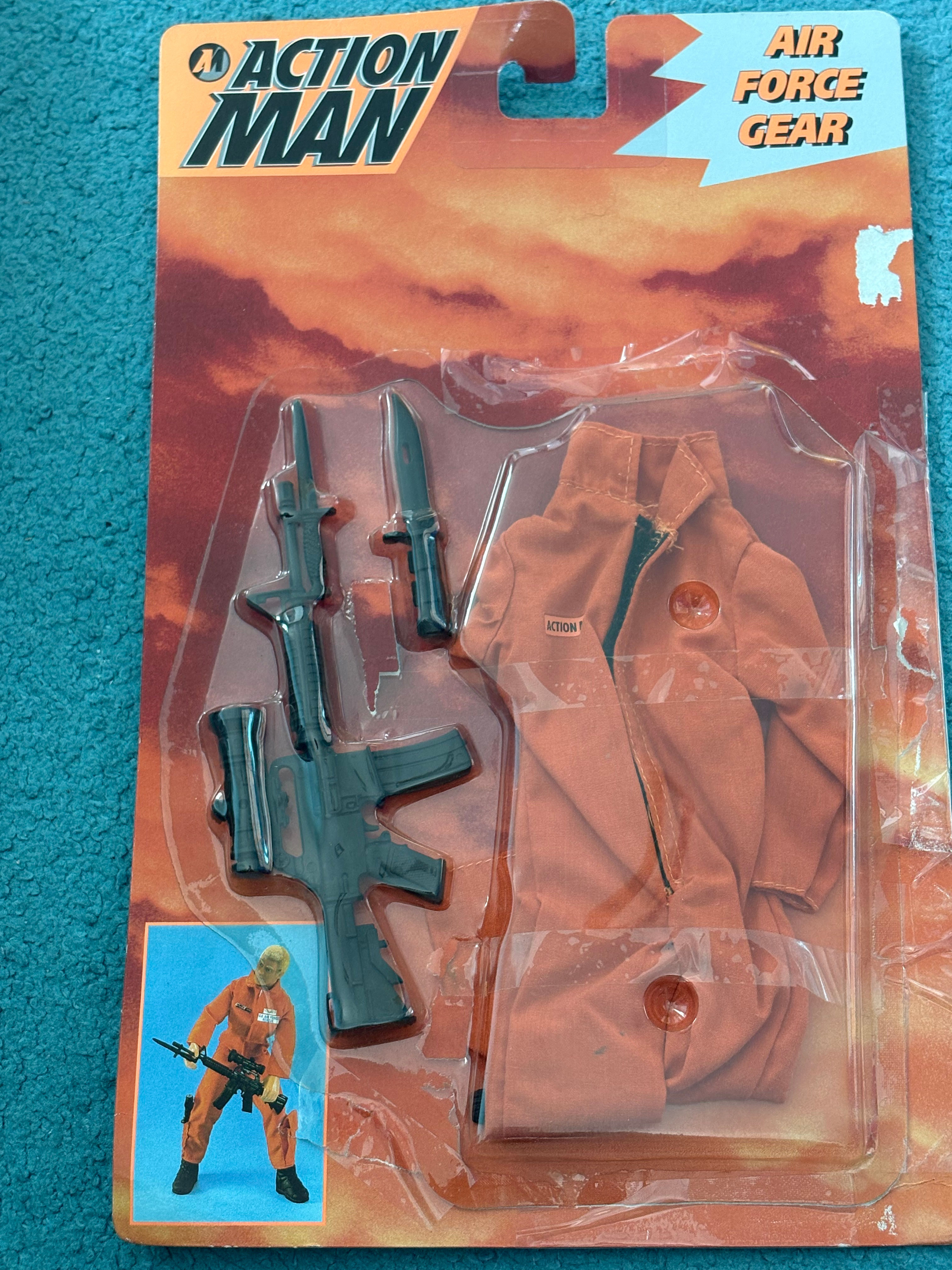 Hasbro Action Man Air Force Gear Carded 1995