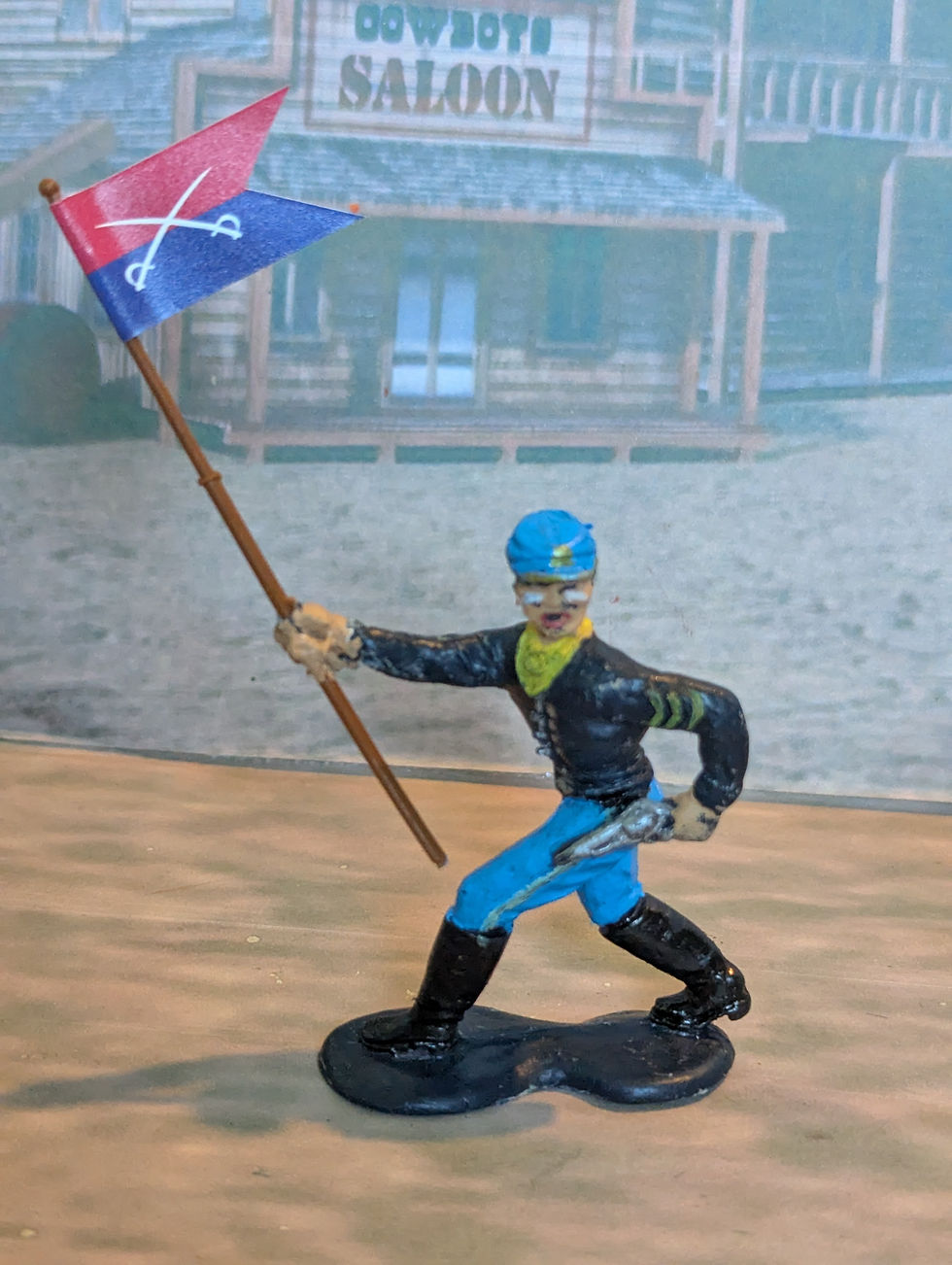 Thumbnail: Crescent 60mm US Cavalry Soldiers Painted Plastic Figures Various