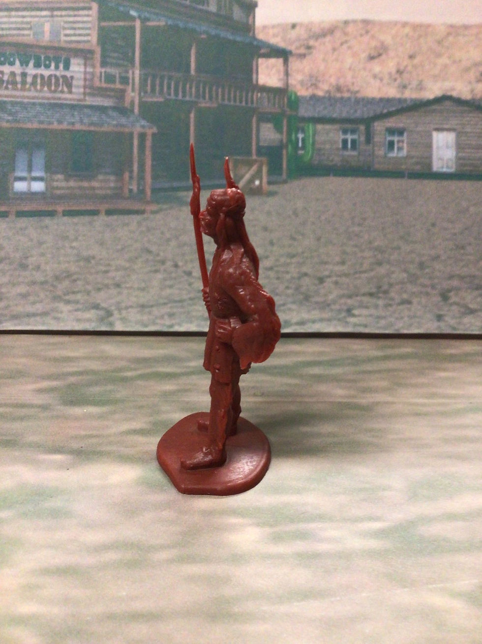 Thumbnail: DOM Plastic Figures  Karl May Western Stories  Great Bear American Indian  Red