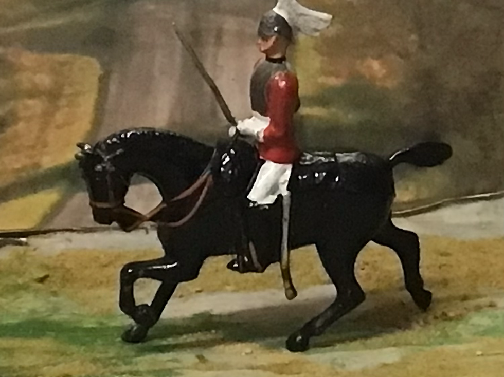 Thumbnail: Vintage Britains Metal/Lead Mounted LIfeguards on Parade