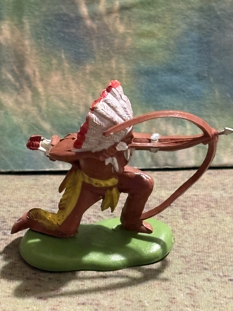 Thumbnail: Britains Ltd Herald H25 Native American Chief Kneeling Bow 