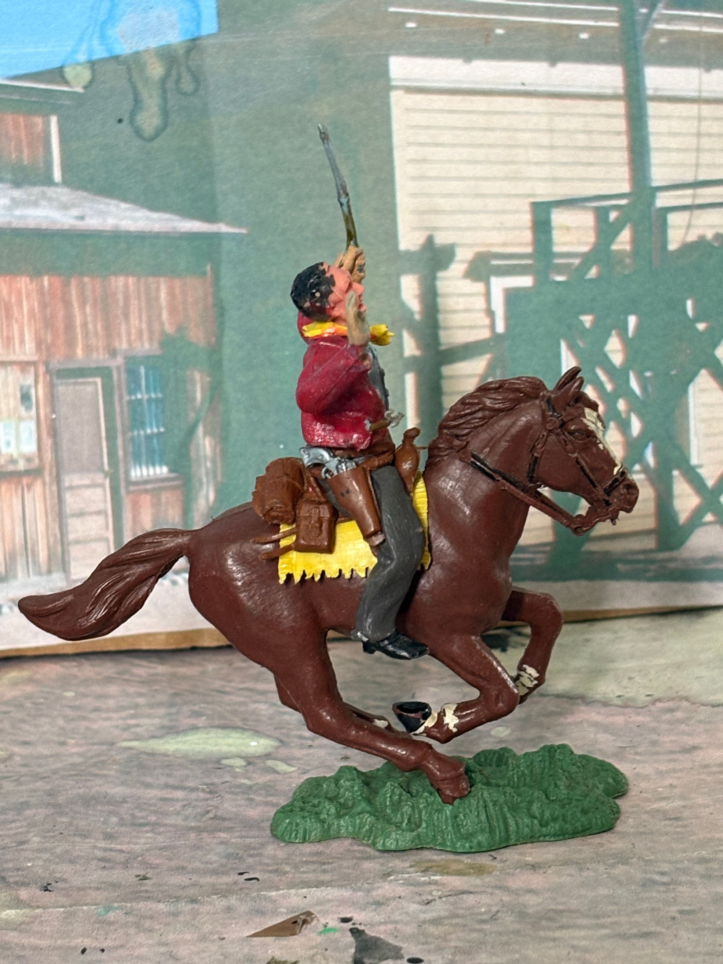 Britain's Ltd. Swoppet Western Figures H635 Wounded Cowboy Mounted