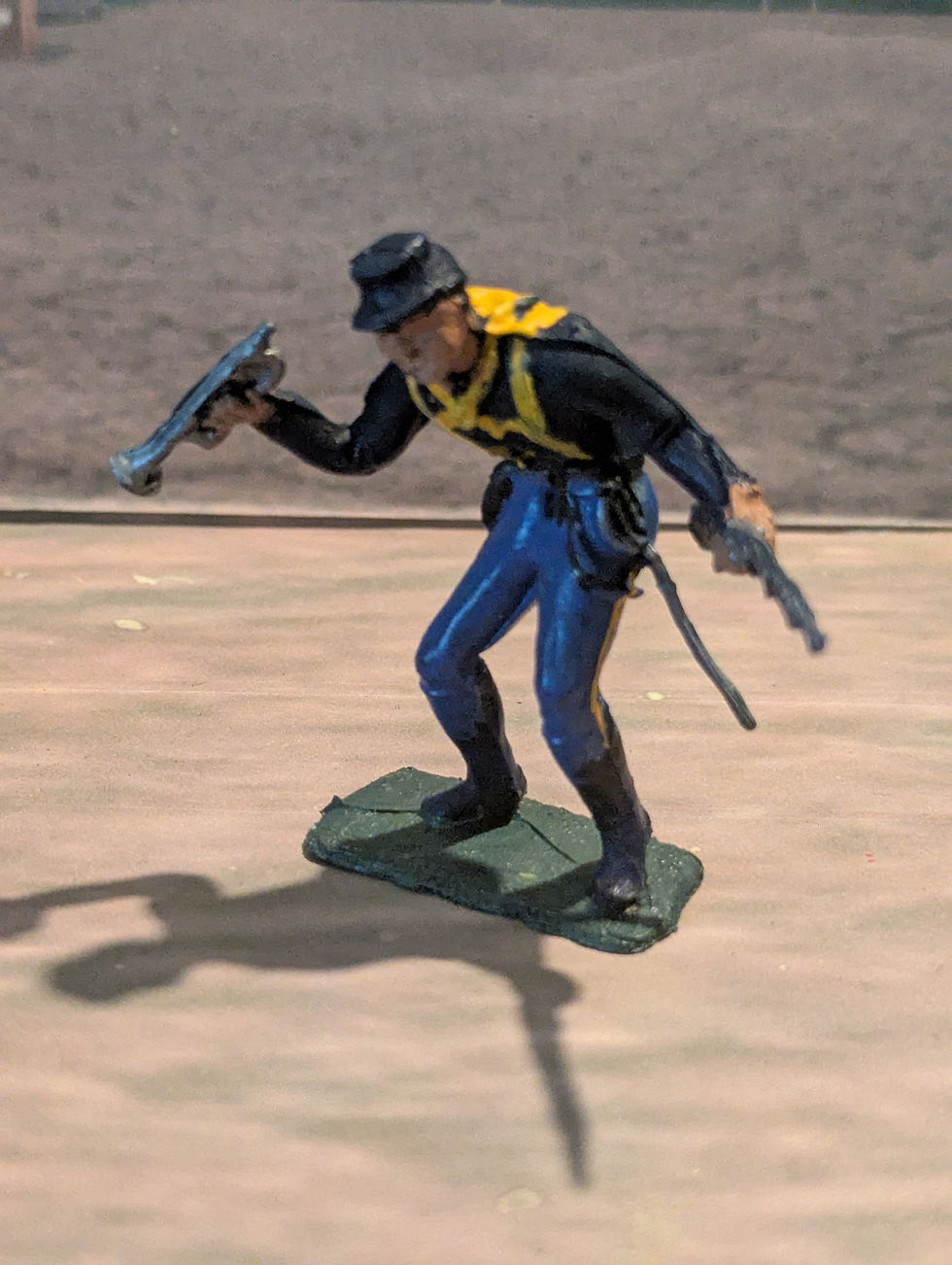 Thumbnail: Vintage Cherilea 60mm US Cavalry Soldier Bugler with Rifle