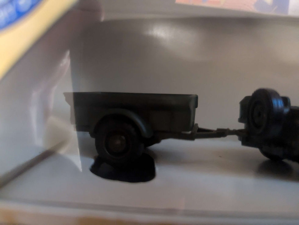 Thumbnail: Vintage Solido 6105 Military 1 Willy's Jeep and Trailer ; 1:50 Ltd Ed 0788