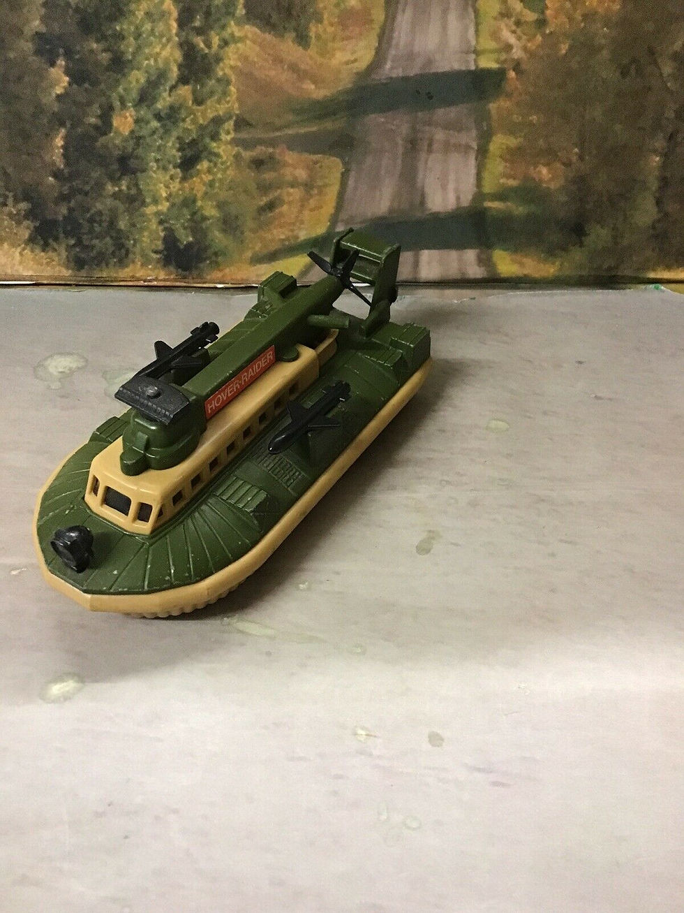 Vintage Matchbox Battle Kings K105 Hover Raider wheels turn radar & propeller