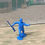 Thumbnail: Marx 54mm Colonial Figure Running With Musket Blue