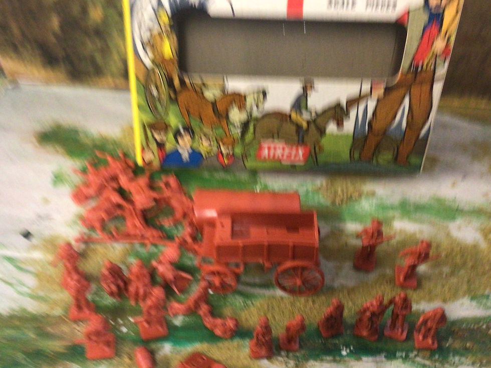 Thumbnail: Airfix 1:72 Wagon Train C15-50 Type 1 Box complete set loose in box.