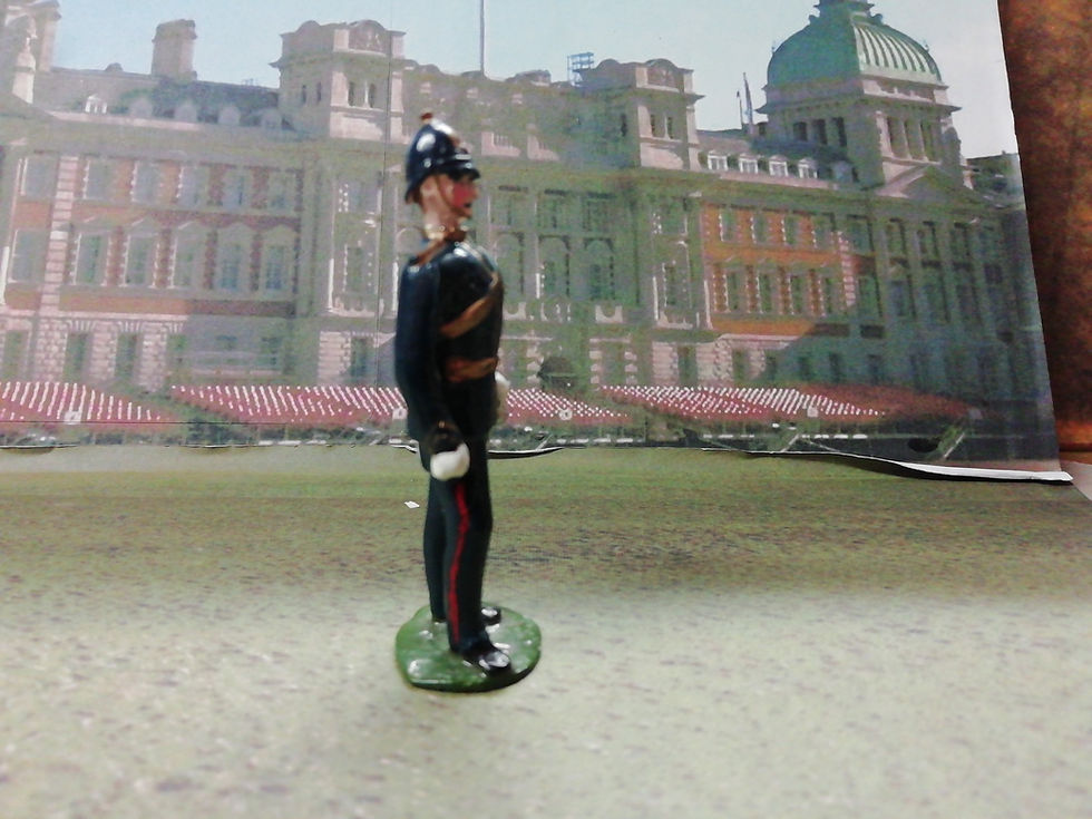 Thumbnail: Vintage Lead Figure Military Officer on Parade Excellent 