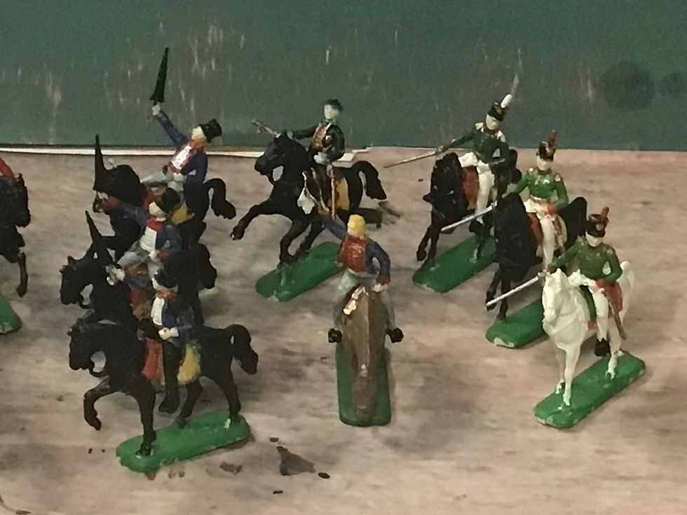 Thumbnail: Waterloo 1815  Painted Set 028  Napoleonic Mounted Line Officers