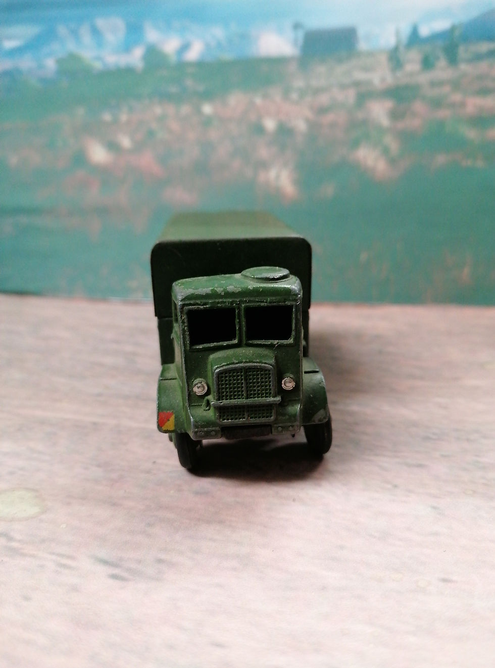 Thumbnail: Dinky 623G-1  no driver Bedford Army Covered Wagon