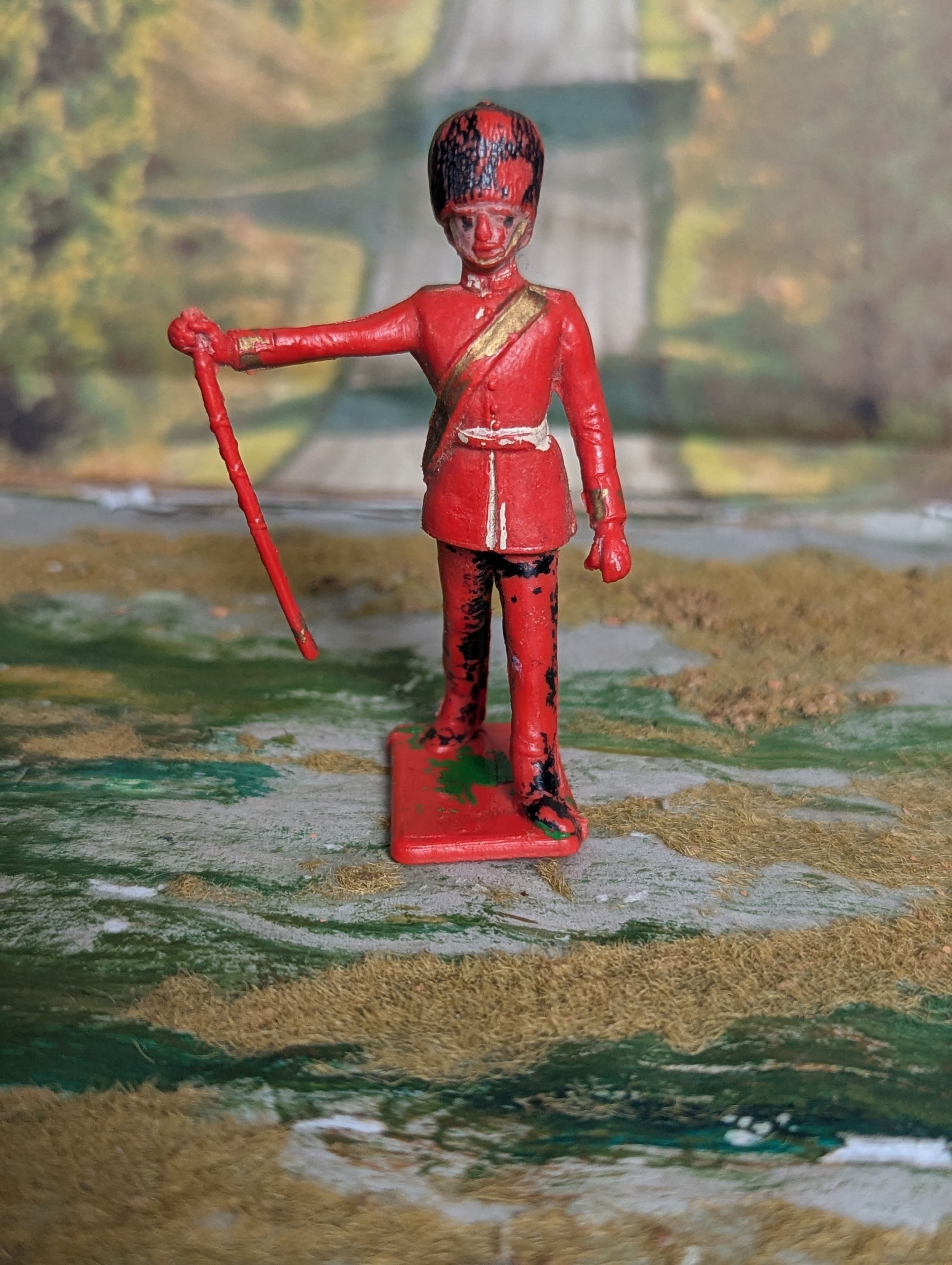 Vintage Cherilea Scots Guards Band Major Figure  70 mm
