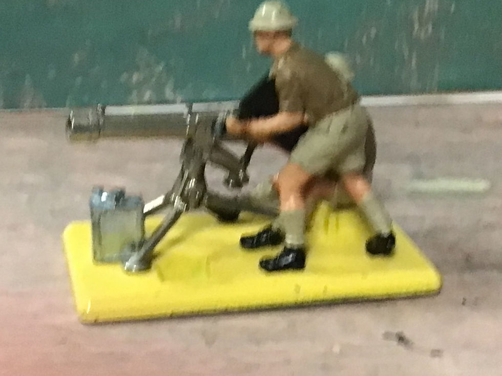 Thumbnail: Britains Deetail 8th Army Desert Rat Vickers Machine Gun & crew