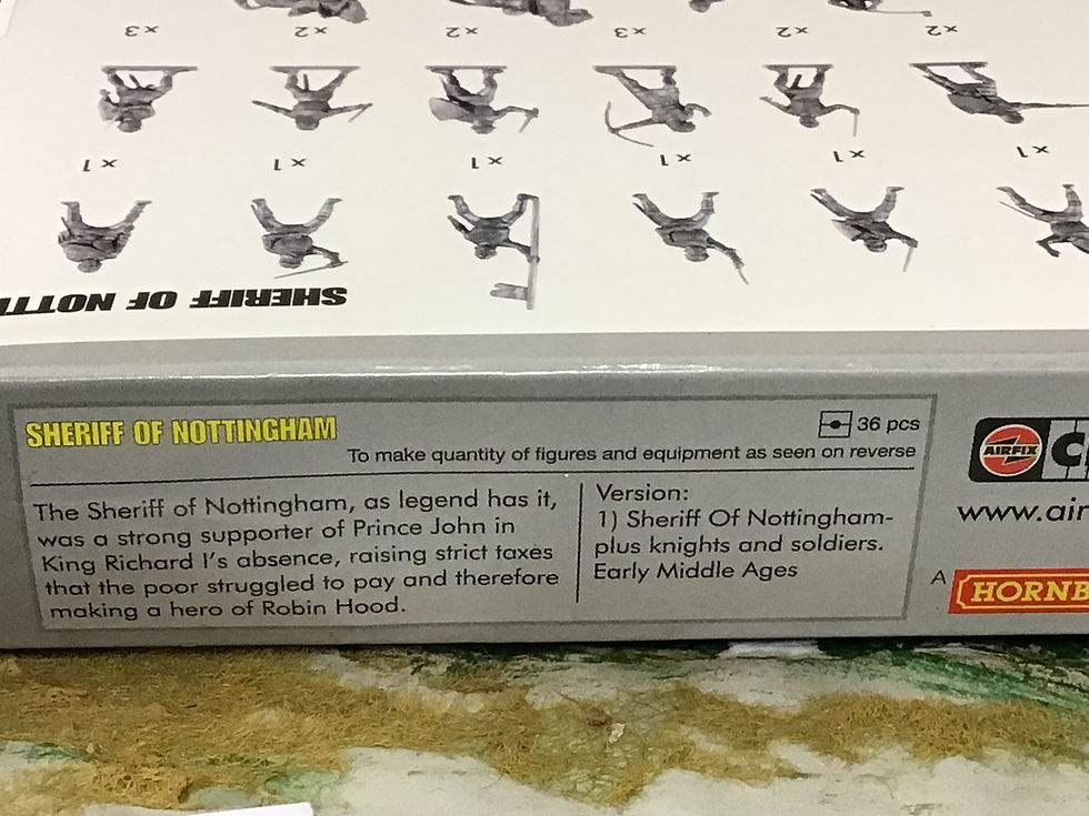 Thumbnail: Airfix Plastic Airfix Sheriff of Nottingham A01721  1/72 Scale. Full Set Boxed