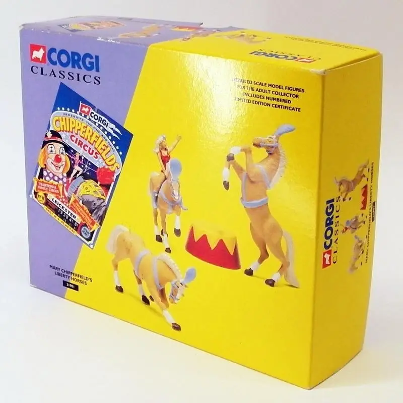 Thumbnail: Corgi 31901 Mary Liberty Horses – Chipperfields Circus Boxed Set – Ltd Ed