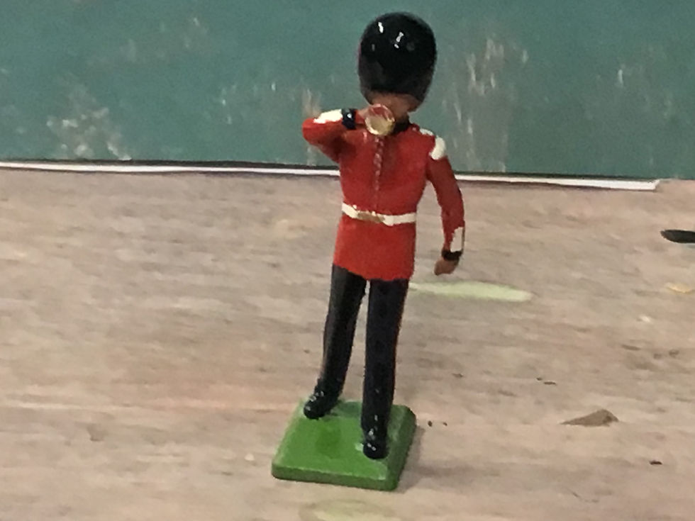Thumbnail: Britains LTD. Welsh Guards Bugle Player Made in England