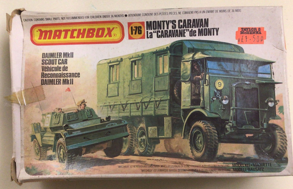 MATCHBOX 40175  MONTY'S CARAVAN  1:76 SCALE   MODEL KIT 1983