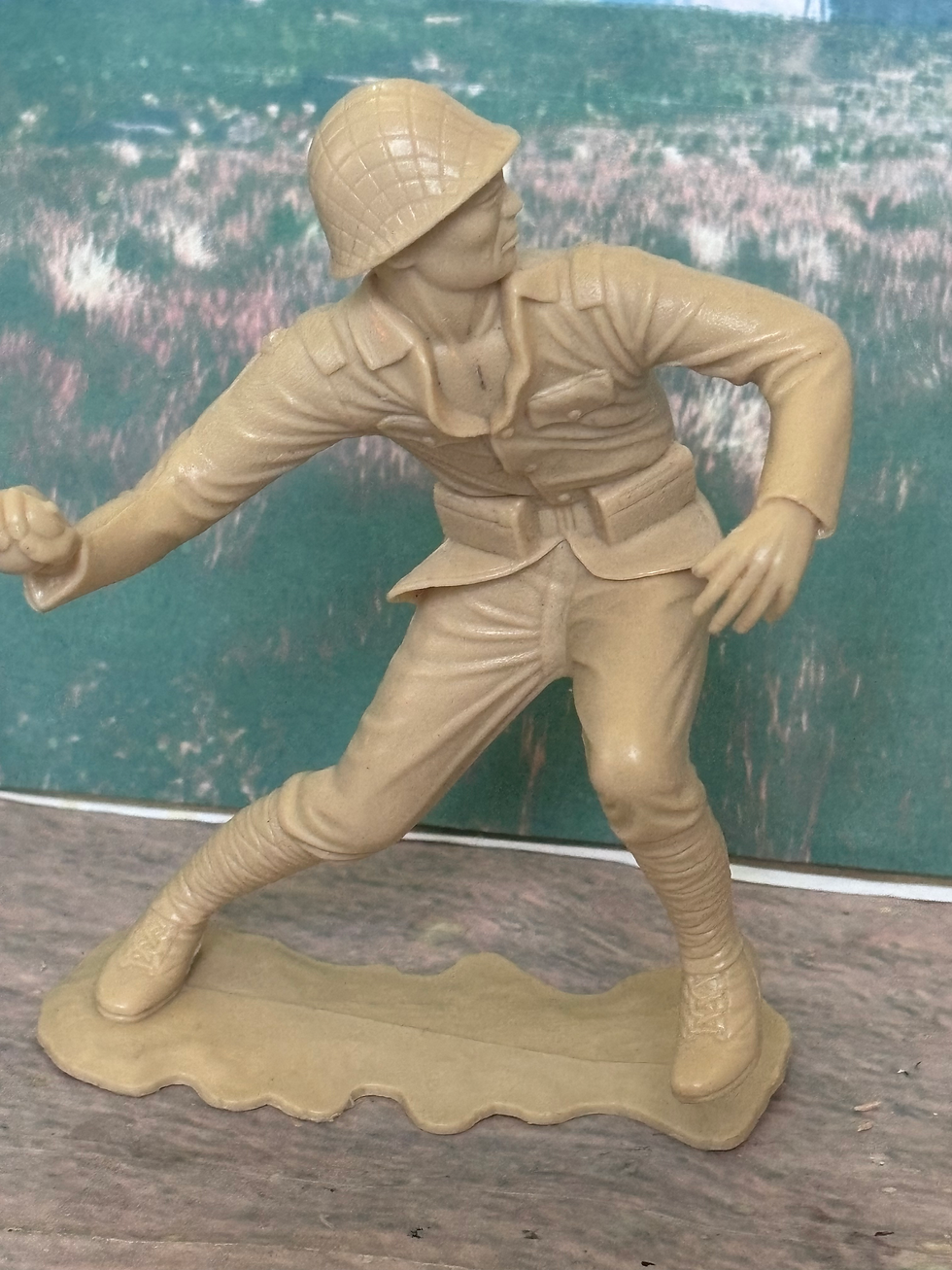 Thumbnail: VINTAGE LOUIS MARX 6" INCH Japanese Infantry WWII IND