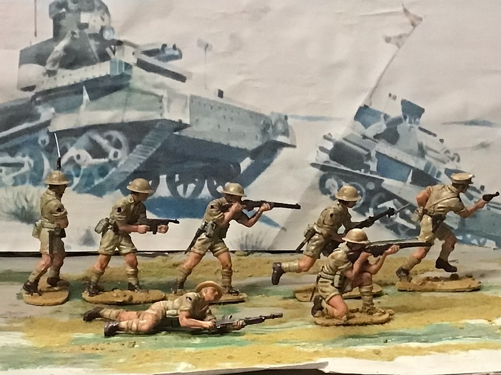 Thumbnail: 15x Airfix WWII British Infantry Africa 1/32 painted All Excellent