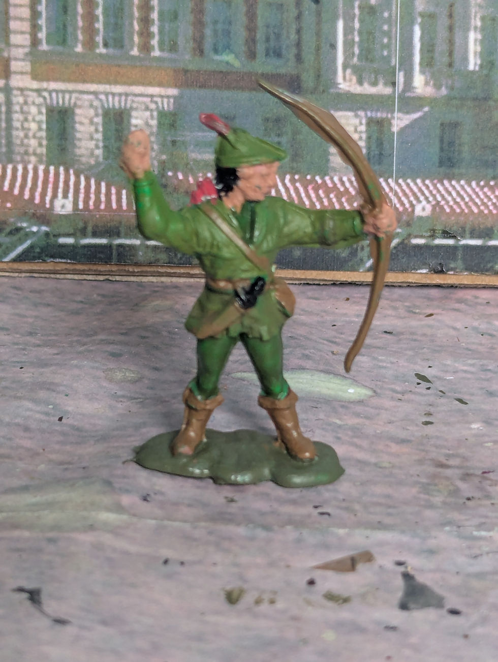 Thumbnail: Speedwell Robin Hood Figures Ind. – Lincoln Green Plastic 54mm