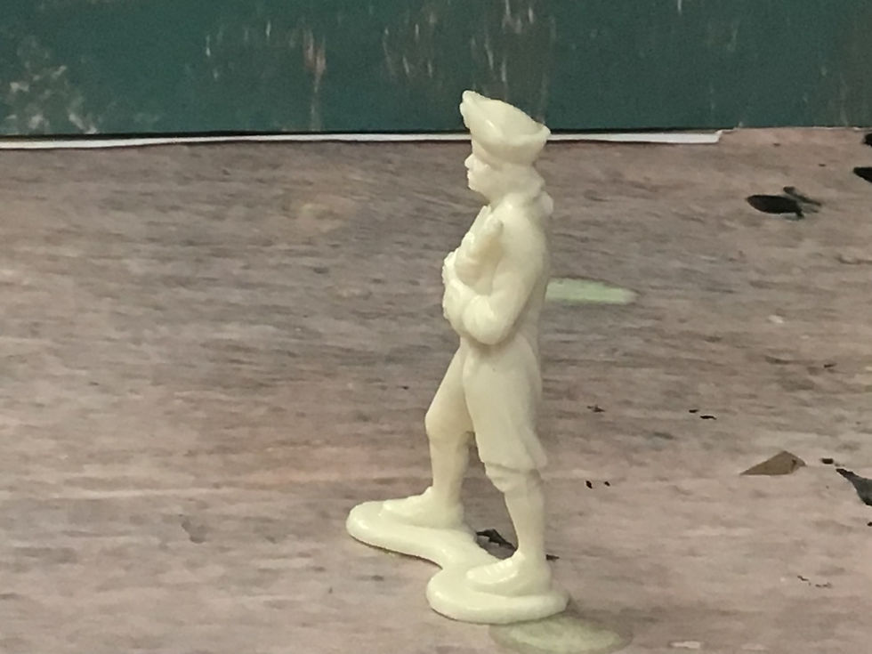 Thumbnail: Marx 54mm Mold Shot Pirate Captain White Plastic